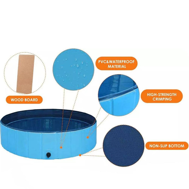 Foldable Pet Bath Outdoor Portable Swimming Pool for Pets