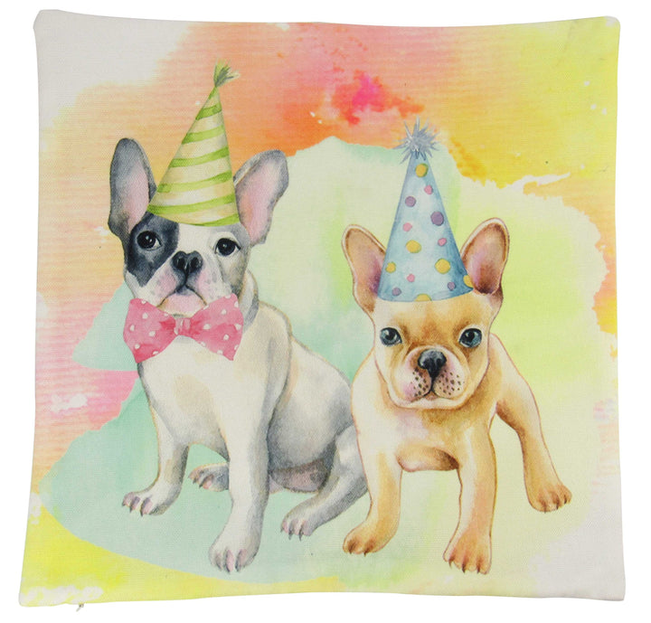 French Bulldog Birthday Pillow Cover