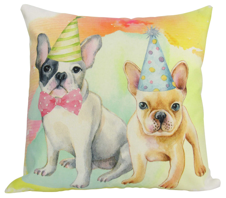 French Bulldog Birthday Pillow Cover