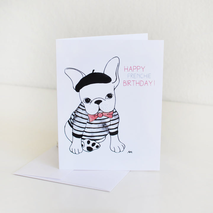 Ooh La La! Parisian French Bulldog Birthday Card