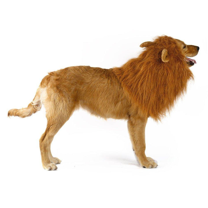 Unleash the Beast Roaring Lion Dog Wig