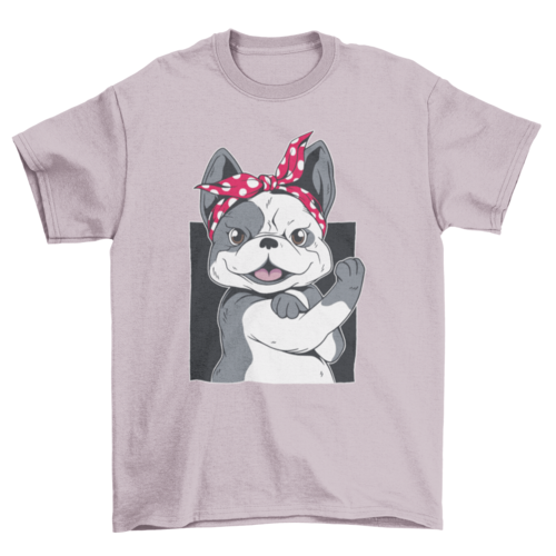 French Bulldog Rosie the Riveter T-shirt