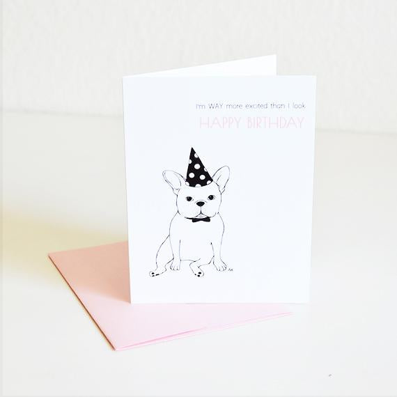 French Bulldog Funny Dog Birthday Card