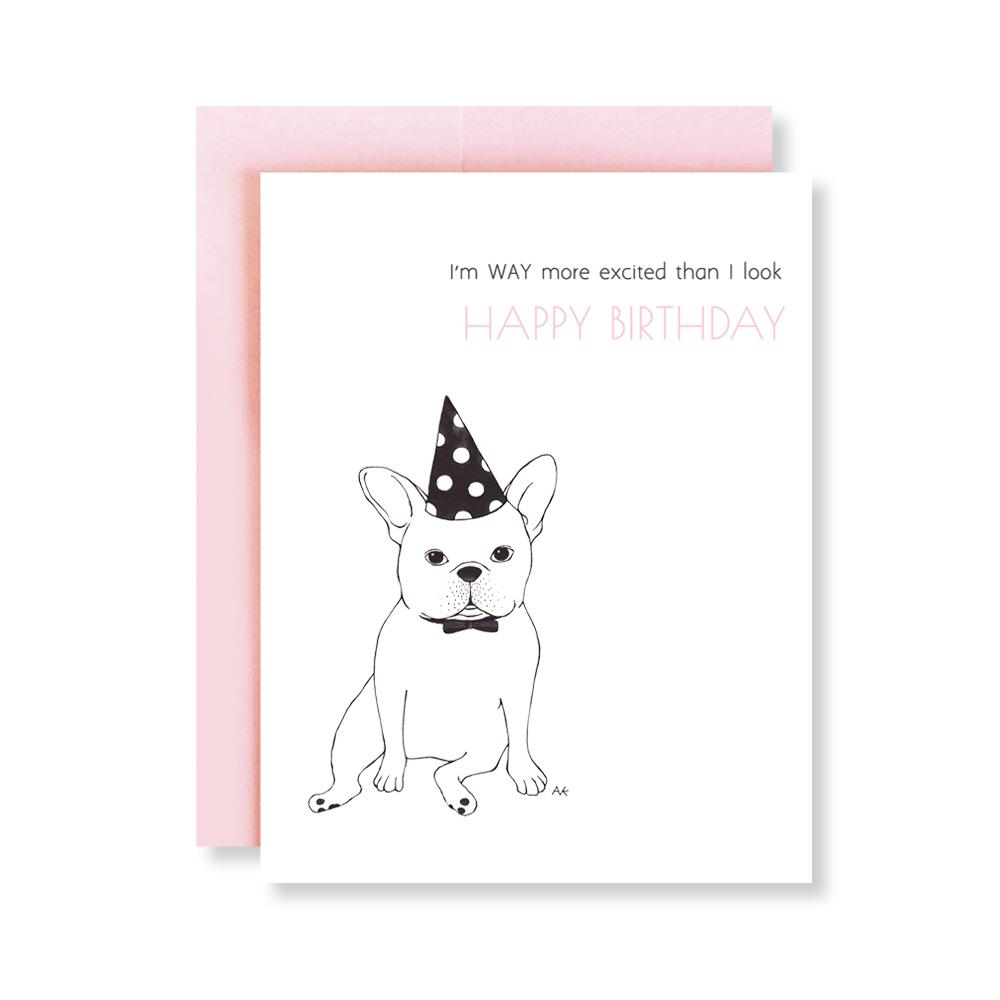 French Bulldog Funny Dog Birthday Card