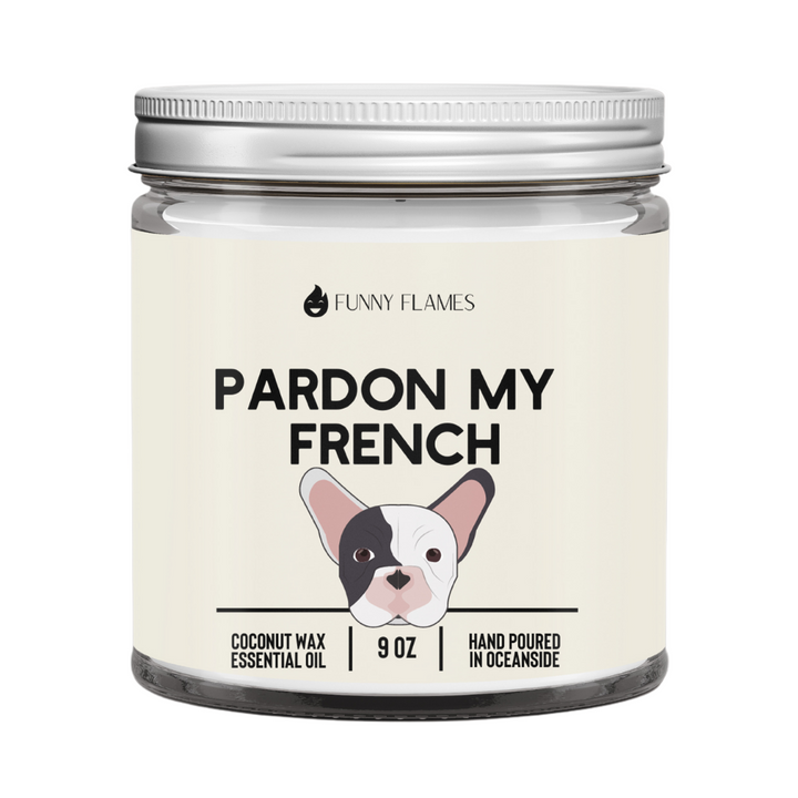 Pardon My French Bulldog 9 oz. Candle