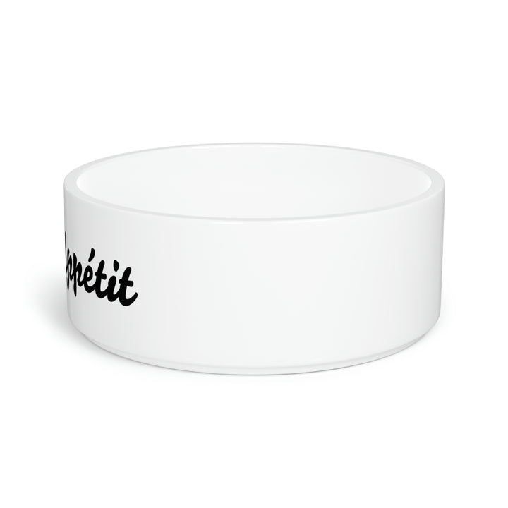 Bon Appétit French Bulldog Silhouette Pet Bowl